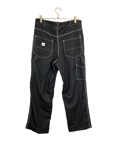 GANRYU（ガンリュウ）GANRYU (ガンリュウ) COMME des GARCONS (コムデギャルソン) ストライプパンツ グレー サイズ:SIZE Lの古着・服飾アイテム