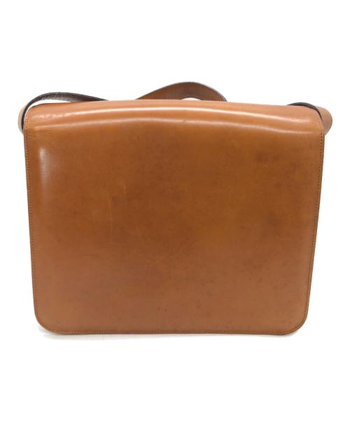 CELINE（セリーヌ）CELINE (セリーヌ) レザーショルダーバッグ ブラウンの古着・服飾アイテム