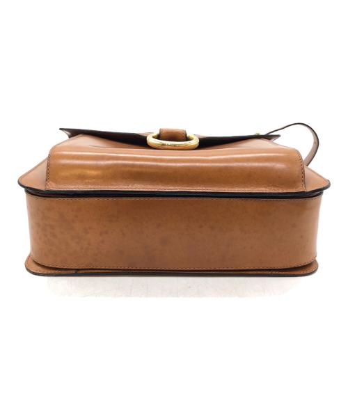 CELINE（セリーヌ）CELINE (セリーヌ) レザーショルダーバッグ ブラウンの古着・服飾アイテム