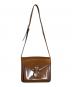 CELINE (セリーヌ) レザーショルダーバッグ ブラウン：18000円