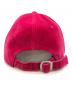 中古・古着 GUCCI (グッチ) MLB (エムエルビー) ベロアヤンキースキャップ ショッキングピンク サイズ:SIZE 57-61：17000円