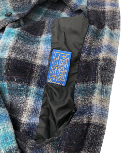 PENDLETON（ペンドルトン）PENDLETON (ペンドルトン) ウールチェックシャツ ネイビー×グリーン サイズ:SIZE XLの古着・服飾アイテム