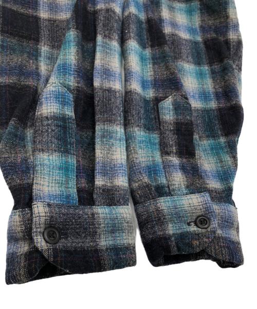 PENDLETON（ペンドルトン）PENDLETON (ペンドルトン) ウールチェックシャツ ネイビー×グリーン サイズ:SIZE XLの古着・服飾アイテム