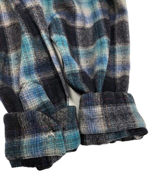 PENDLETON（ペンドルトン）PENDLETON (ペンドルトン) ウールチェックシャツ ネイビー×グリーン サイズ:SIZE XLの古着・服飾アイテム