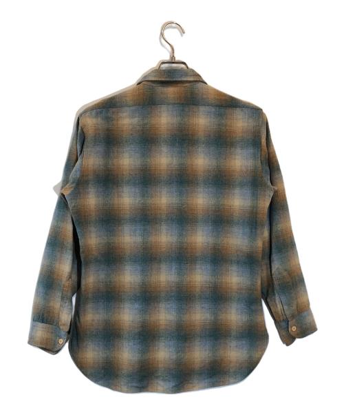 PENDLETON（ペンドルトン）PENDLETON (ペンドルトン) ウールシャツ グリーン×ブラウン サイズ:SIZE Mの古着・服飾アイテム