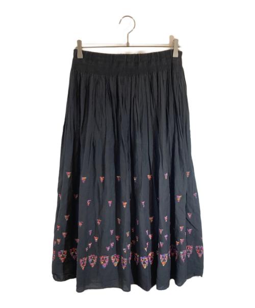 BEARDSLEY（ビアズリー）BEARDSLEY (ビアズリー) ランタンジャカードスカート ブラック サイズ:SIZE Freeの古着・服飾アイテム