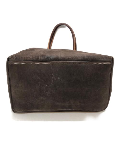 MIU MIU（ミュウミュウ）MIU MIU (ミュウミュウ) レザートートバッグ ブラウンの古着・服飾アイテム