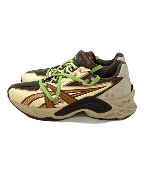 asics（アシックス）asics (アシックス) ANDERSSON BELL (アンダーソンベル) スニーカー ブラウン×イエロー サイズ:SIZE US 10の古着・服飾アイテム