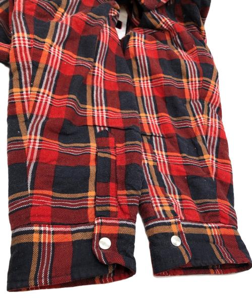 SUPREME（シュプリーム）Supreme (シュプリーム) Independent Quilted Flannel Shirt レッド サイズ:SIZE Lの古着・服飾アイテム