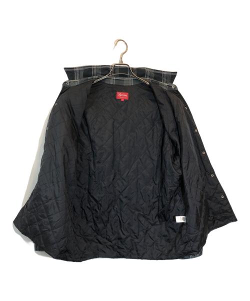 SUPREME（シュプリーム）Supreme (シュプリーム) Independent Quilted Flannel Shirt グレー サイズ:SIZE Lの古着・服飾アイテム