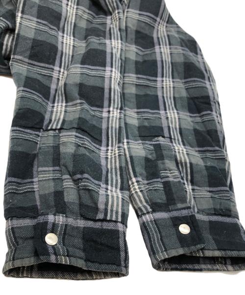 SUPREME（シュプリーム）Supreme (シュプリーム) Independent Quilted Flannel Shirt グレー サイズ:SIZE Lの古着・服飾アイテム
