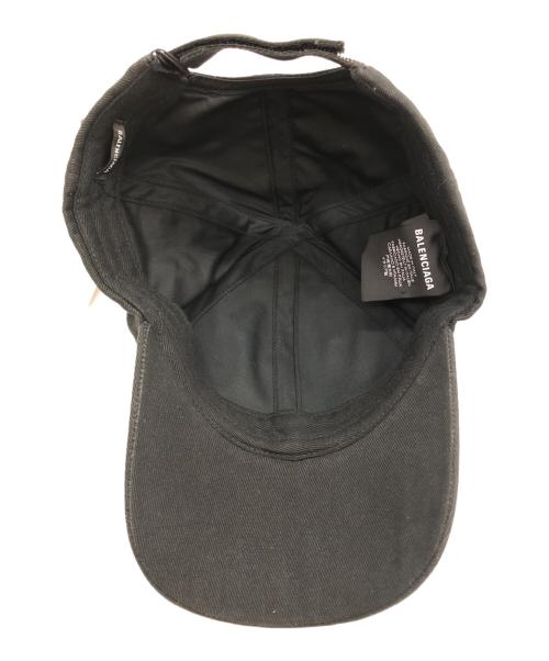 BALENCIAGA（バレンシアガ）BALENCIAGA (バレンシアガ) GYM WEAR Canvas Baseball Cap ブラック サイズ:SIZE Lの古着・服飾アイテム
