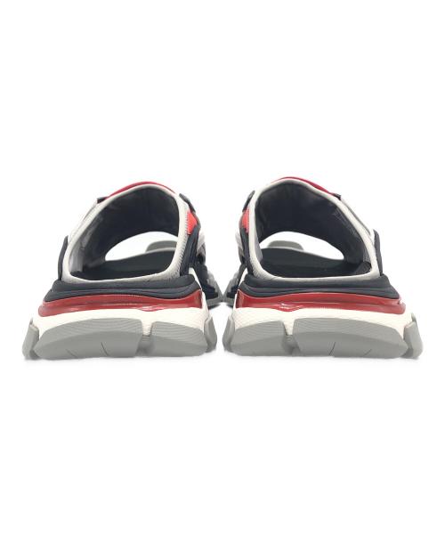 BALENCIAGA（バレンシアガ）BALENCIAGA (バレンシアガ) トラック スライド サンダル ブラック×グレー×レッド サイズ:EUR41の古着・服飾アイテム
