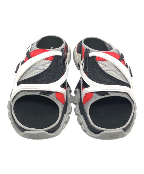 BALENCIAGA（バレンシアガ）BALENCIAGA (バレンシアガ) トラック スライド サンダル ブラック×グレー×レッド サイズ:EUR41の古着・服飾アイテム