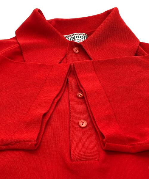 McGREGOR（マックレガー）McGREGOR (マックレガー) ニットポロシャツ レッド サイズ:Sの古着・服飾アイテム