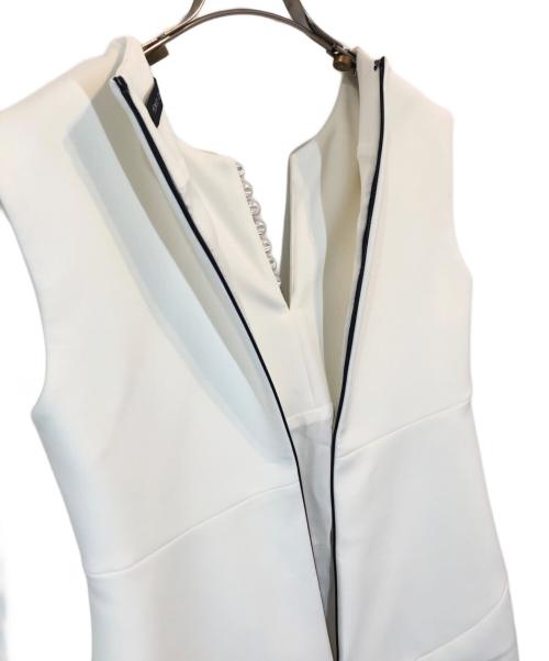 YOKO CHAN（ヨーコチャン）YOKO CHAN (ヨーコチャン) パールスリットワンピース ホワイト サイズ:３６の古着・服飾アイテム