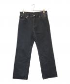 H BEAUTY&YOUTHエイチ ビューティー&ユース）の古着「デニムエモーションフレア5ポケット」｜ブラック