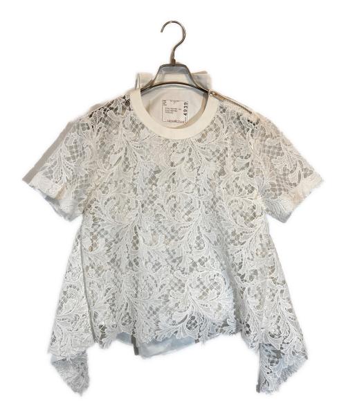sacai（サカイ）sacai (サカイ) Embroidery Lace Pullover ホワイト サイズ:1の古着・服飾アイテム