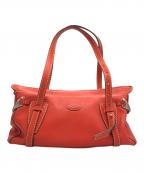 TOD'Sトッズ）の古着「レザーミニボストンバッグ」｜レッド