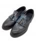 Santoni（サントーニ）の古着「ウイングチップタッセルローファー」｜ブラック