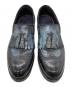 中古・古着 Santoni (サントーニ) ウイングチップタッセルローファー ブラック サイズ:6：12000円