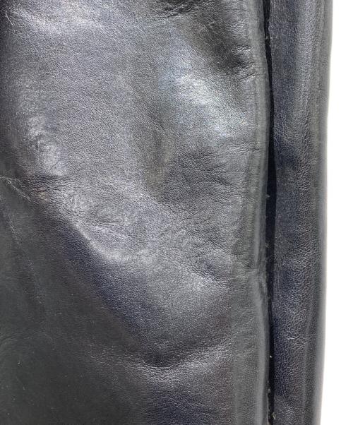 HIROFU（ヒロフ）HIROFU (ヒロフ) レザートートバッグ ブラックの古着・服飾アイテム