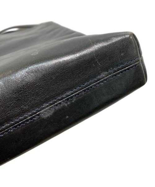 HIROFU（ヒロフ）HIROFU (ヒロフ) レザートートバッグ ブラックの古着・服飾アイテム