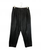 COMME des GARCONS HOMMEコムデギャルソン オム）の古着「ウールタックパンツ」｜グレー