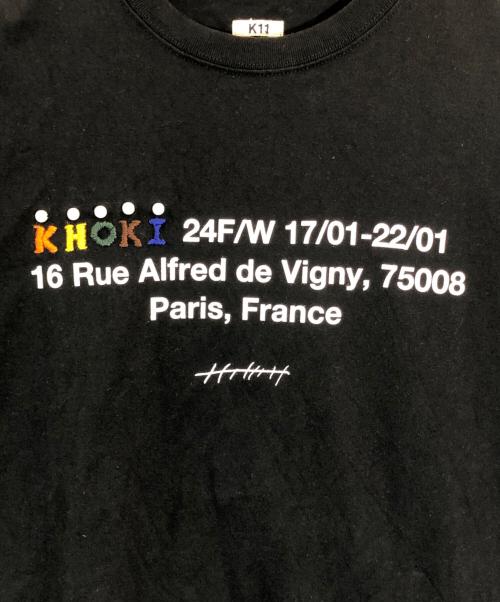 KHOKI（コッキ）KHOKI (コッキ) プリントTシャツ ブラック サイズ:SIZE 3の古着・服飾アイテム