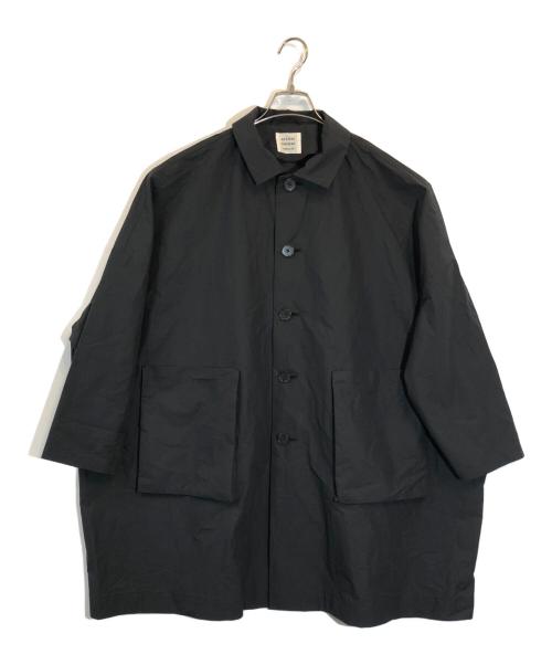 atelier naruse（アトリエナルセ）atelier naruse (アトリエナルセ) コットンナイロンタフタフーデットコート ブラック サイズ:SIZE Freeの古着・服飾アイテム