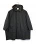 atelier naruse（アトリエナルセ）の古着「コットンナイロンタフタフーデットコート」｜ブラック