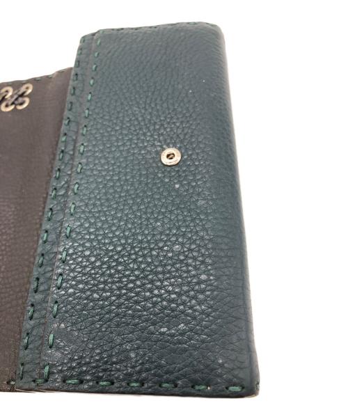 FENDI（フェンディ）FENDI (フェンディ) 長財布 ブルーの古着・服飾アイテム