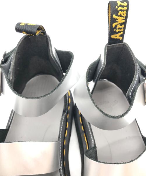 Dr.Martens（ドクターマーチン）Dr.Martens (ドクターマーチン) CLARISSA II SILVER METALLIC CALF SANDALS シルバー サイズ:SIZE UK6の古着・服飾アイテム