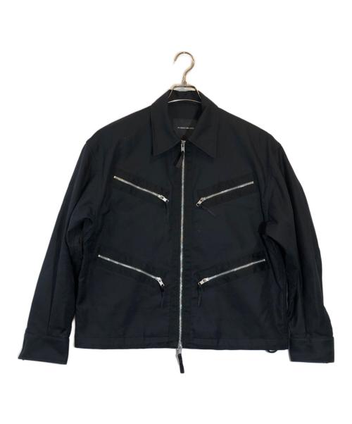 ALMOSTBLACK（オールモストブラック）ALMOSTBLACK (オールモストブラック) ジップジャケット ブラック サイズ:SIZE ２の古着・服飾アイテム