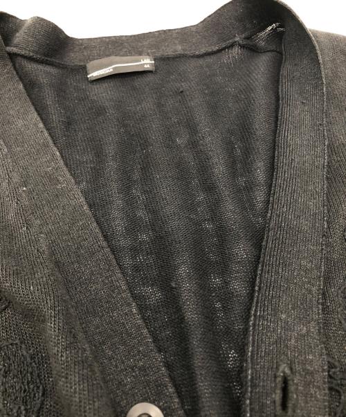 LAD MUSICIAN（ラッドミュージシャン）LAD MUSICIAN (ラッドミュージシャン) デザインニットカーディガン ブラック サイズ:SIZE 44の古着・服飾アイテム
