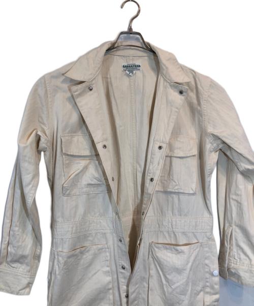 SASSAFRAS（ササフラス）SASSAFRAS (ササフラス) オーバーオール ホワイト サイズ:SIZE Sの古着・服飾アイテム