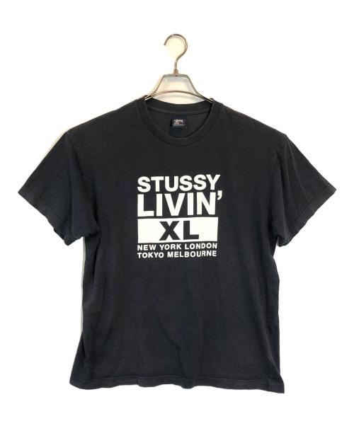 stussy（ステューシー）stussy (ステューシー) Livin TEE ブラック サイズ:SIZE Lの古着・服飾アイテム