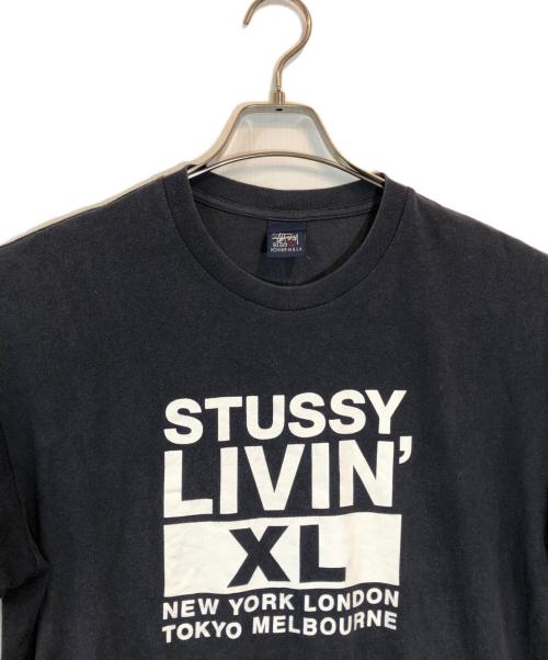 stussy（ステューシー）stussy (ステューシー) Livin TEE ブラック サイズ:SIZE Lの古着・服飾アイテム