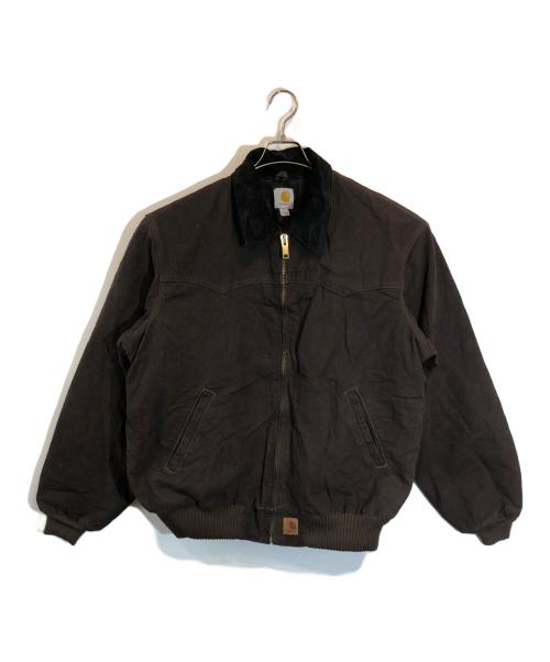 CarHartt（カーハート）CarHartt (カーハート) 襟コーデュロイ切替ジャケット ブラウン×ブラック サイズ:SIZE XLの古着・服飾アイテム