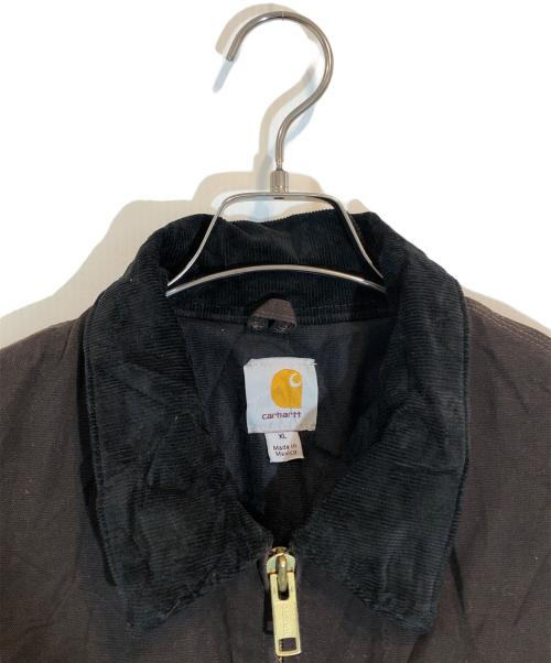 CarHartt（カーハート）CarHartt (カーハート) 襟コーデュロイ切替ジャケット ブラウン×ブラック サイズ:SIZE XLの古着・服飾アイテム