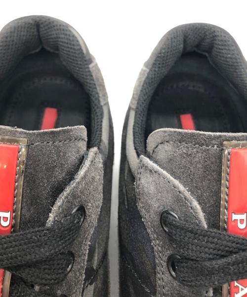 PRADA SPORTS（プラダスポーツ）PRADA SPORTS (プラダスポーツ) 迷彩ローカットスニーカー ブラック×オリーブ サイズ:SIZE 35 1/2の古着・服飾アイテム