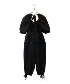 tricot COMME des GARCONSトリココムデギャルソン）の古着「リネンオールインワン」｜ブラック