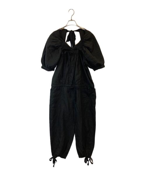 tricot COMME des GARCONS（トリココムデギャルソン）tricot COMME des GARCONS (トリココムデギャルソン) リネンオールインワン ブラック サイズ:Sの古着・服飾アイテム