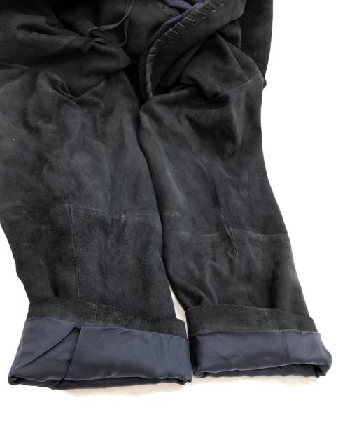 Ron Herman（ロンハーマン）Ron Herman (ロンハーマン) コンチョボタン スエードノーカラー テーラード ジャケット ネイビー サイズ:SIZE Mの古着・服飾アイテム