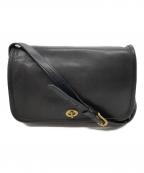 COACHコーチ）の古着「レザーショルダーバッグ」｜ブラック