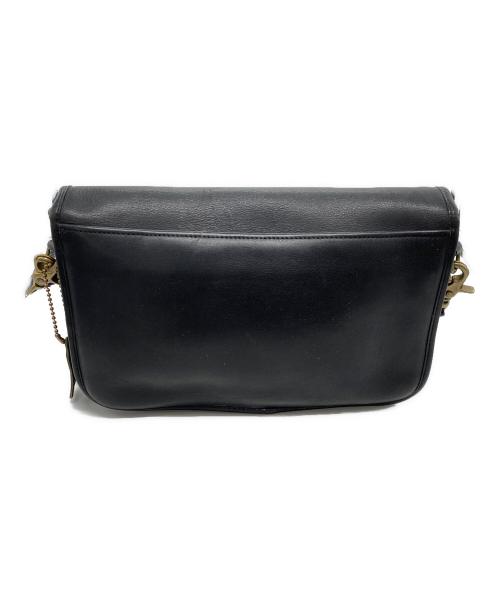 COACH（コーチ）COACH (コーチ) ターンロックレザーショルダーバッグ ブラックの古着・服飾アイテム
