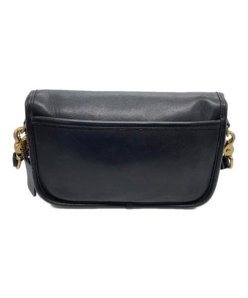 COACH（コーチ）COACH (コーチ) レザーショルダーバッグ ブラックの古着・服飾アイテム