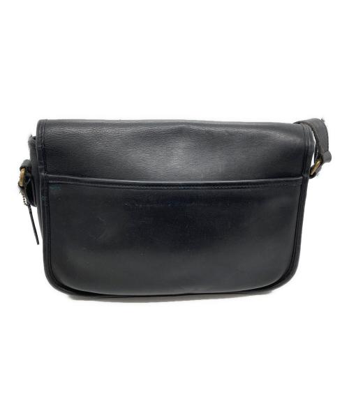 COACH（コーチ）COACH (コーチ) レザーショルダーバッグ ブラックの古着・服飾アイテム