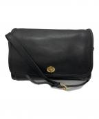 COACHコーチ）の古着「レザーショルダーバッグ」｜ブラック