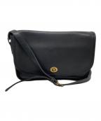 COACHコーチ）の古着「レザーショルダーバッグ」｜ブラック